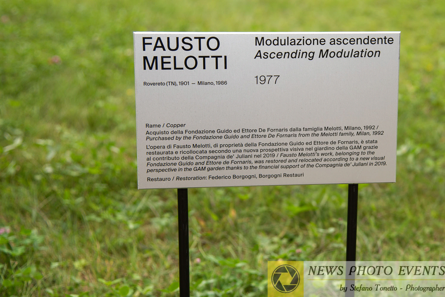 ‘Modulazione Ascendente’ torna a splendere Nuova vita per la scultura simbolo della GAM