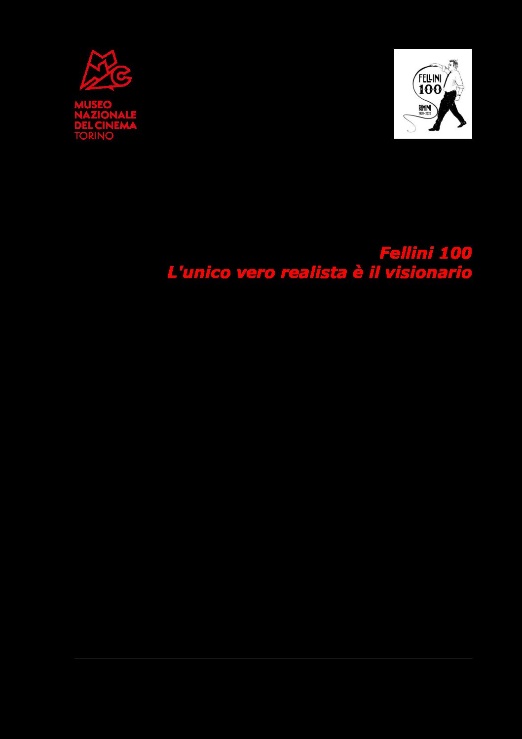 Fellini 100 L’unico vero realista è il visionario