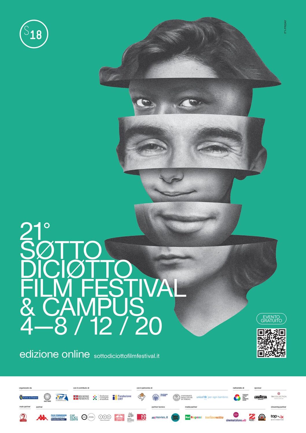 MERCOLEDÌ 2 DICEMBRE, LE PRENOTAZIONI PER IL 21° SOTTODICIOTTO FILM FESTIVAL & CAMPUS