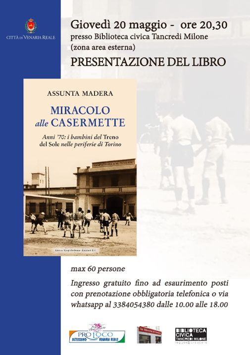 PRENTAZIONE DEL LIBRO – MIRACOLO ALLE CASERMETTE