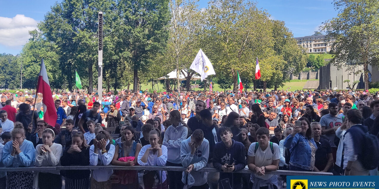 LOURDES , PRIMA E DOPO LA GIORNATA MONDIALE DELLA GIOVENTU’ 2023