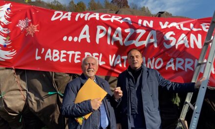 PARTITO DA MACRA IN PIEMONTE L’ALBERO DI NATALE PER IL PAPA