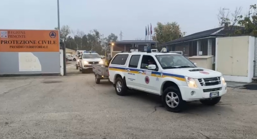 MALTEMPO: PARTITA VERSO LA TOSCANA LA COLONNA MOBILE DI PROTEZIONE CIVILE DELLA REGIONE PIEMONTE