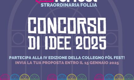 COLLEGNO FÒL FEST 2025  C’E’ TEMPO FINO AL 15 GENNAIO PER PARTECIPARE AL CONCORSO DI IDEE