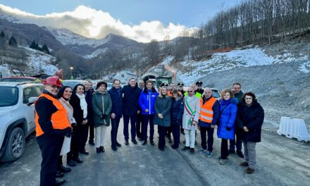 IL NUOVO MINISTRO FRANCESE AI TRASPORTI INCONTRA IL PRESIDENTE CIRIO E IL SINDACO DI LIMONE RIBERI AL TUNNEL DEL TENDA