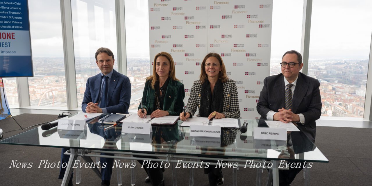 SIMEST e Regione Piemonte, firmato accordo per l’internazionalizzazione delle imprese del territorio