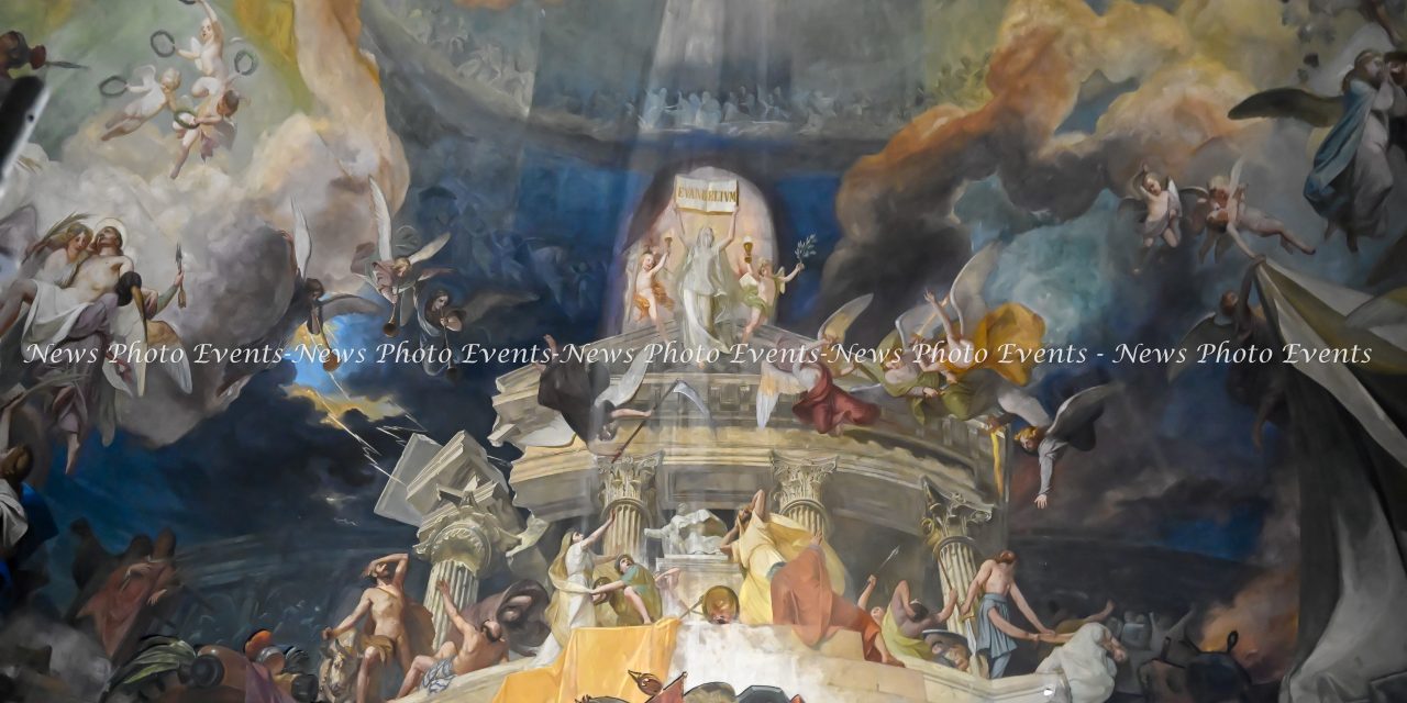 Il restauro della cupola della Basilica Mauriziana di Torino con il capolavoro ottocentesco Il Trionfo della Croce di Paolo Emilio Morgari