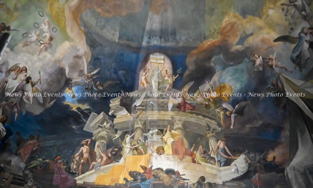 Il restauro della cupola della Basilica Mauriziana di Torino con il capolavoro ottocentesco Il Trionfo della Croce di Paolo Emilio Morgari